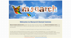 Desktop Screenshot of monarchdentalcentre.com